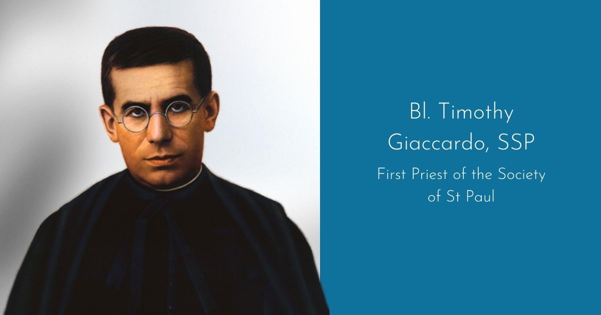 Blessed Timothy Giaccardo, SSP